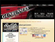 Tablet Screenshot of gunrunnerstactical.com